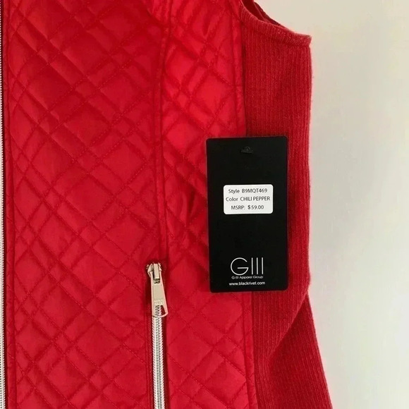 Black Rivet Quilted Vest - Picture 4 of 6